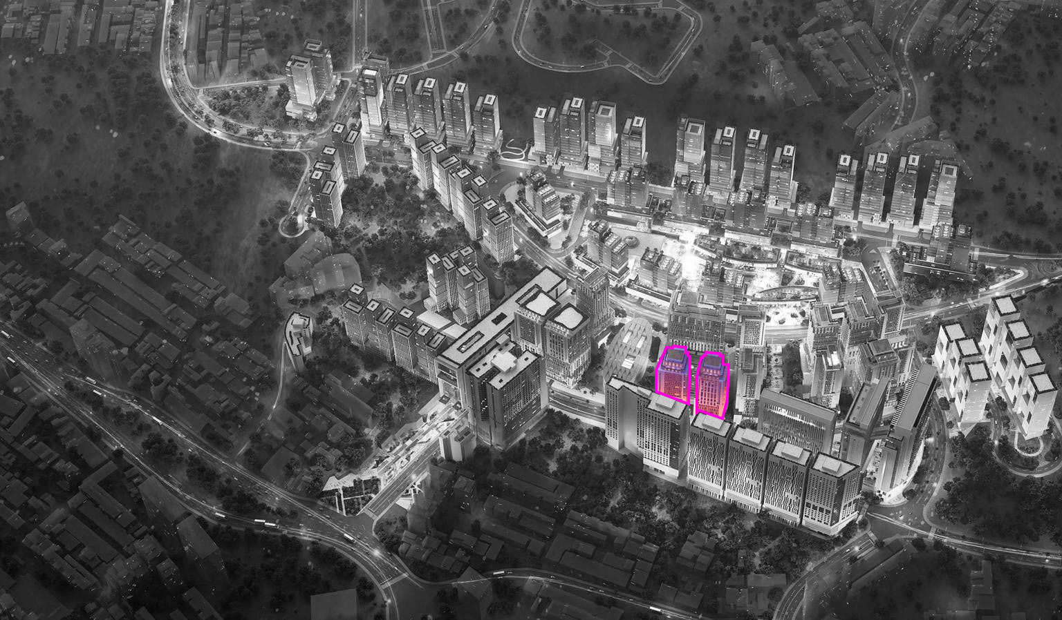 Plots 69 and 70 aerial plan
