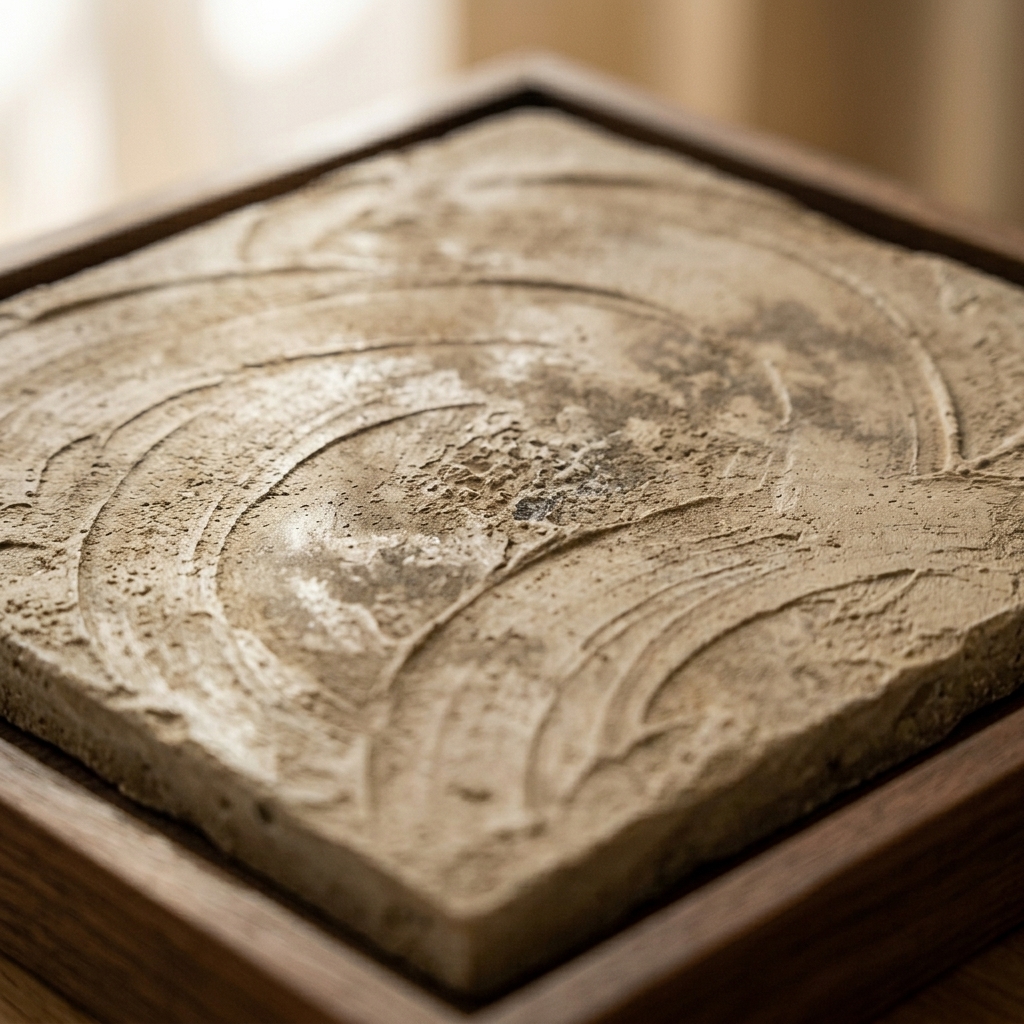 Microcement macro — rustic trowel
