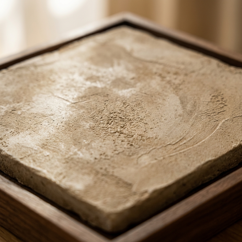 Microcement macro — hand-troweled fine