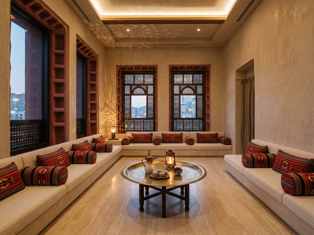 Additional room staged as a majlis